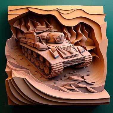 3D model Wild Tanks Online game (STL)